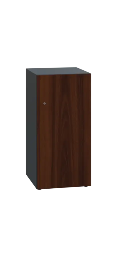 DOMINIT 21 úložná skříň 1-boxová, 917x450x400 mm, korpus antracit, dvířka ořech královský